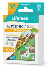 Lifemed Pansement pour enfants "Animaux", 40, boîte en métal