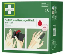 CEDERROTH Pansement "Soft Foam Bandage", noir