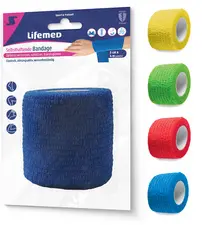 Lifemed Bande cohésive auto-adhésive, 100 mm x 2,8 m