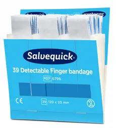 CEDERROTH Salvequick Pansement pour doigt, détectable