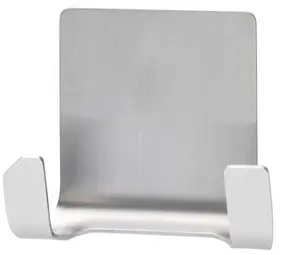 tesa Powerstrips CROCHET DOUBLE "WAVE" WATERPROOF, en inox