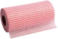 HYGOCLEAN Torchon & chiffon de nettoyage, sur rouleau, rouge