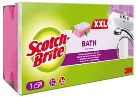 Scotch-Brite Eponge de nettoyage Soft, rose clair/blanc