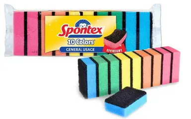 Spontex Éponge Colors, pack de 10