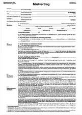 herlitz Vordruck "Mietvertrag", DIN A4, 4-seitig
