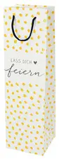 SUSY CARD Flaschentüte "White grape/Modern Dots