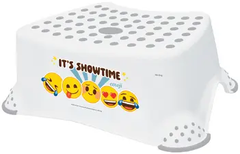 keeeper kids Marchepied "tomek emoji showtime", blanc
