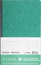 EXACOMPTA Piqûre "Recettes et dépenses", 320 x 195 mm