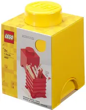 LEGO Brique de rangement STORAGE BRICK 1, 1,2 litre, jaune