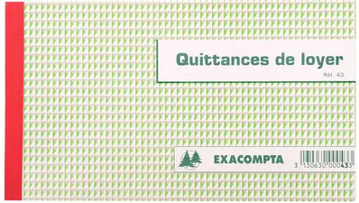 EXACOMPTA Manifold "Quittances de loyer", 125 x 210 mm