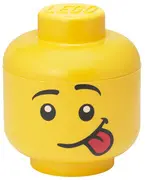 LEGO Boîte en forme de tête STORAGE HEAD SILLY, S, 2L, jaune