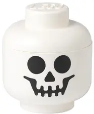 LEGO Boîte en forme de tête STORAGE HEAD SKELETON, L, blanc