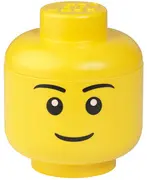 LEGO Mini-boîte en forme de tête STORAGE HEAD BOY, jaune