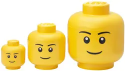 LEGO Set de boîtes en forme de tête STORAGE HEAD BOY
