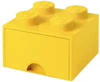 LEGO Brique tiroir STORAGE BRICK DRAWER 4, 1 tiroir, jaune