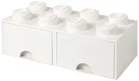 LEGO Brique tiroir STORAGE BRICK DRAWER 8, 2 tiroirs, blanc
