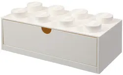 LEGO Brique tiroir DESK DRAWER 8, 1 tiroir, blanc