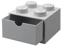 LEGO Brique tiroir DESK DRAWER 4, 1 tiroir, gris