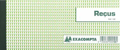 EXACOMPTA Carnet à souche "Reçus", 90 x 130 mm horizontal
