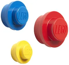 LEGO Jeu de patères WALL HANGER SET, jaune/bleu/rouge