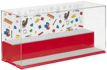 LEGO Vitrine PLAY & DISPLAY CASE ICONIC, rouge