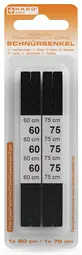HARO Lacets Standard, plat, 600/750 mm, noir