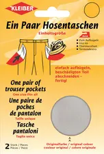 KLEIBER Poche de remplacement de pantalon, paire, noir