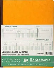EXACOMPTA Piqûre "Journal de caisse ou banque", 320 x 250 mm