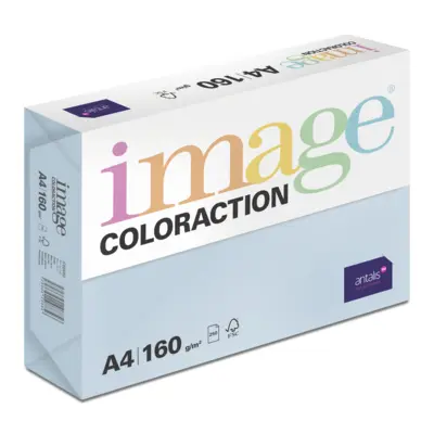 Papier Image Coloraction iceberg/bleu ciel 160g/m² A4 Carton de 5 paquets