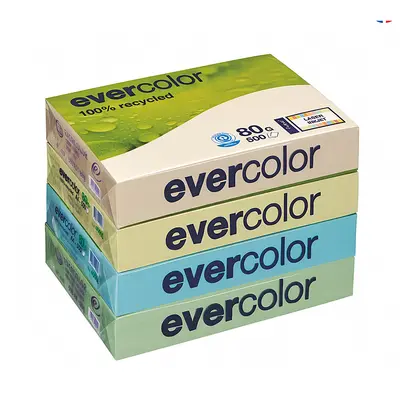 Papier couleur recyclé A4 80 g/m² Evercolor Bleu Clair