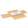 Étui pivot brun 430 x310 x 60 mm avec bandes adhésives
