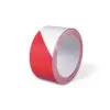 Ruban de signalisation blanc/rouge 50 mm x 100 m