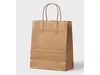 Sac kraft poignées torsadées 350 x 440 x 140 mm brun