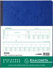 EXACOMPTA Piqûre comptable "Achats", 320 x 250 mm, 80 pages