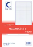 ELVE Manifold quadrillé (5/5), 140 x 105 mm, tripli