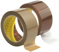 3M Scotch Ruban adhésif, 38 mm x 66 m, 3707, PP, brun