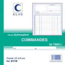 ELVE Manifold "Commandes", 210 x 297 mm, tripli