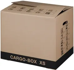 smartboxpro Cartons de déménagement "CARGO-BOX XS", marron
