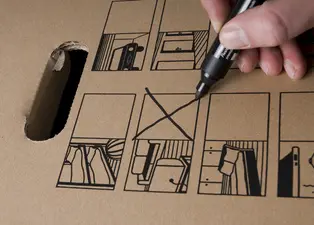 smartboxpro Carton de déménagement "CARGO-BOX X", marron