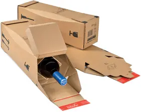 ColomPac Carton d'expédition pour bouteilles CP181, pour 1