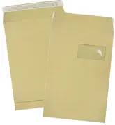 GPV Pochettes à soufflets, C4, 229 x 324 mm, kraft brun