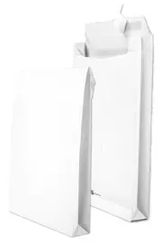 SECURITEX Pochette d'expédition à soufflet, C4, blanc