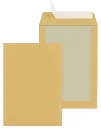 MAILmedia Pochette d'expédition C4 avec dos carton, marron
