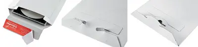 ColomPac Pochette d'expédition, en carton rigide C4, blanc