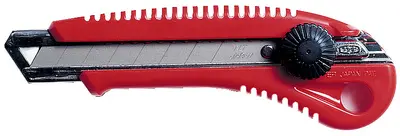 NT Cutter L-550P, boîtier en plastique, lame 18 mm, rouge