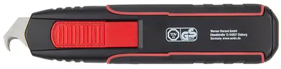 WEDO Cutter de sécurité Double Side, noir/rouge