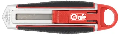 WEDO Cutter de sécurité Long Blade, lame: 18 mm, rouge/noir