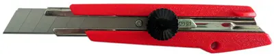 NT Cutter L-500P, boîtier en plastique, 18 mm, rouge