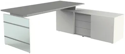 kerkmann Bureau complet LUGANO, graphite