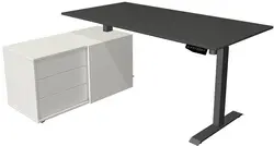 kerkmann Poste de travail complet Move 1, anthracite